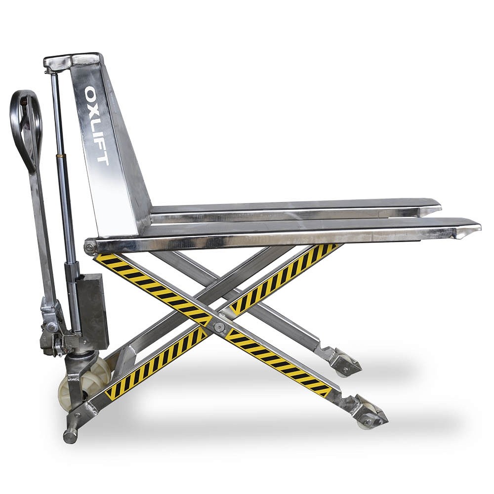 Фото 15 - Ножничная тележка из Нержавеющей Стали OXH-10Steel OXLIFT.